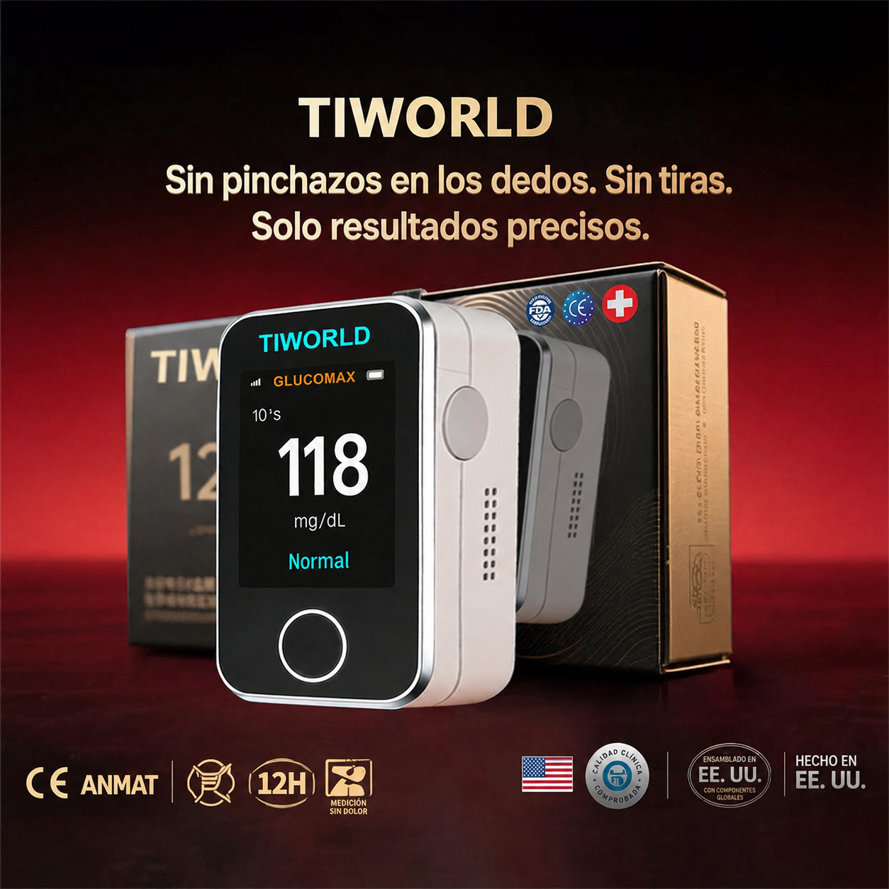 GlucoEase™ Monitor Diario de Salud