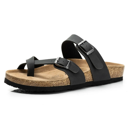 Diane – Orthopedic Leather Sandals by SoleHaven