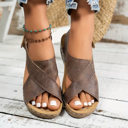 Helen – Orthopedic Wedge Sandals by SoleHaven